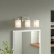 Dakota 3 Light 24 inch Chrome Bath Bar Wall Light